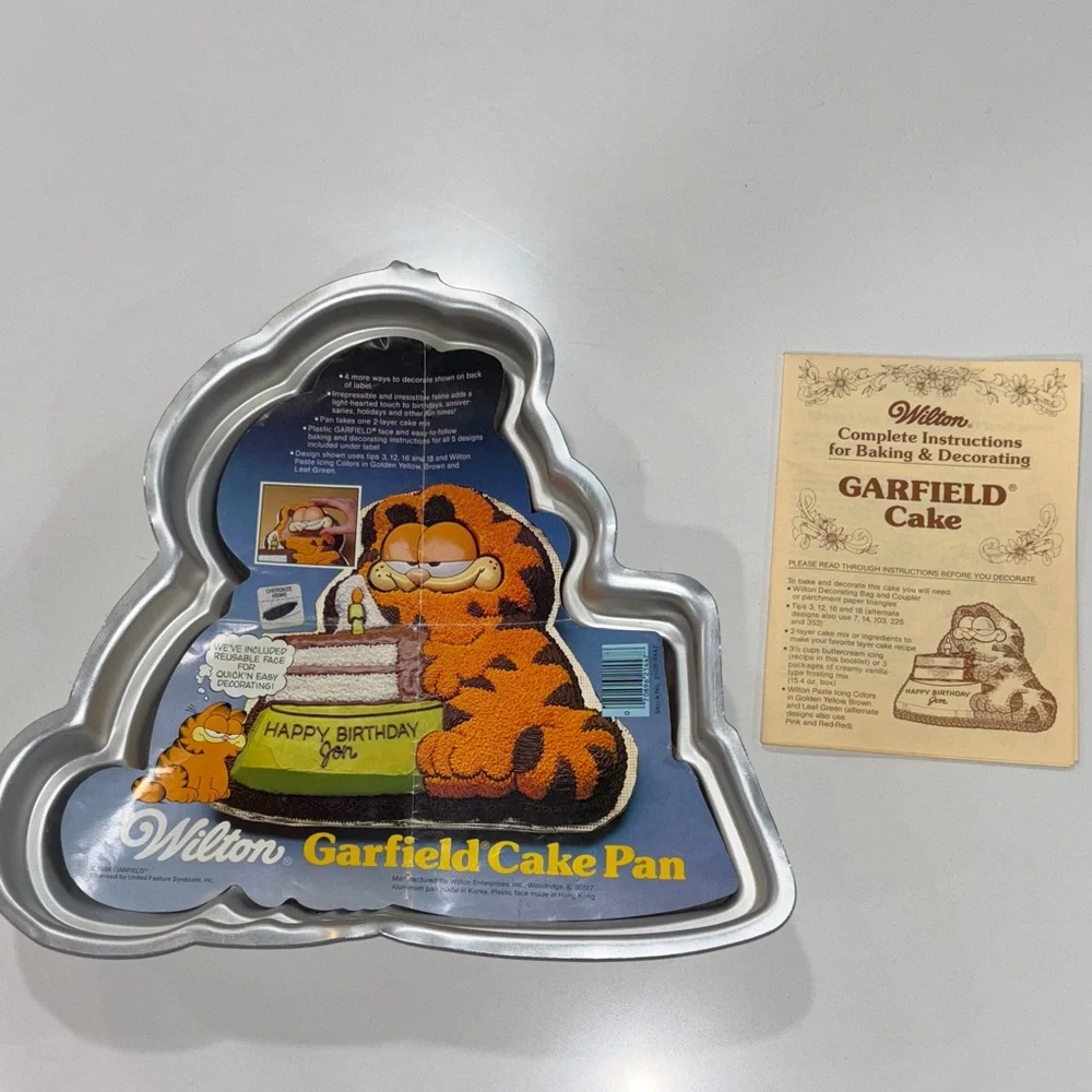 Wilton Garfield Aluminum Cake Pan 1978 1981 #2105-2447‎ VTG